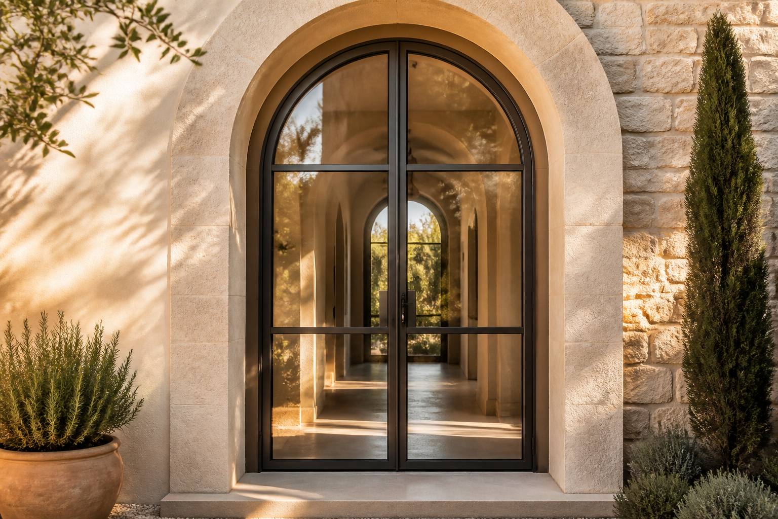 VLX 100 Arched / Custom Door in Belle Glade, FL | Sightline Windows & Doors Belle Glade - detail 3